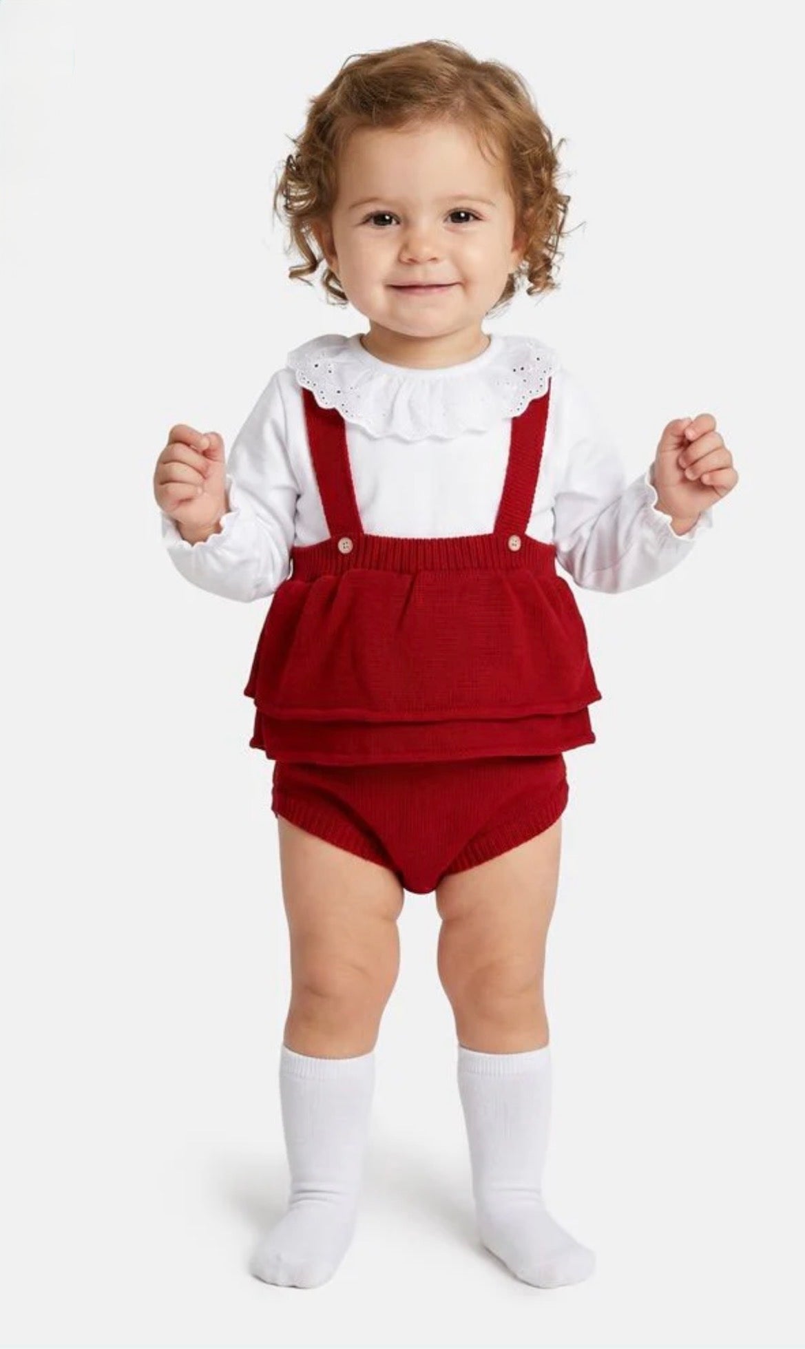 Spanish knit romper set