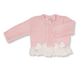 Spanish Style Baby  Knitted Cardigan with Bow Detail – Girls Toddler Button Front Sweater 9-24 months | Boutique Occasion Layer