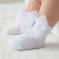 White Bow Sock
