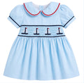 Hand Smock Sailboat Dress