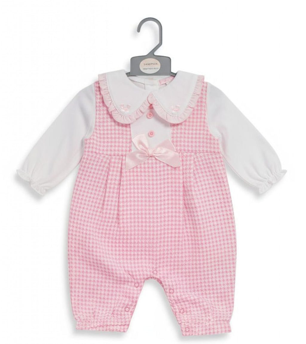 Bow Dungarees Set