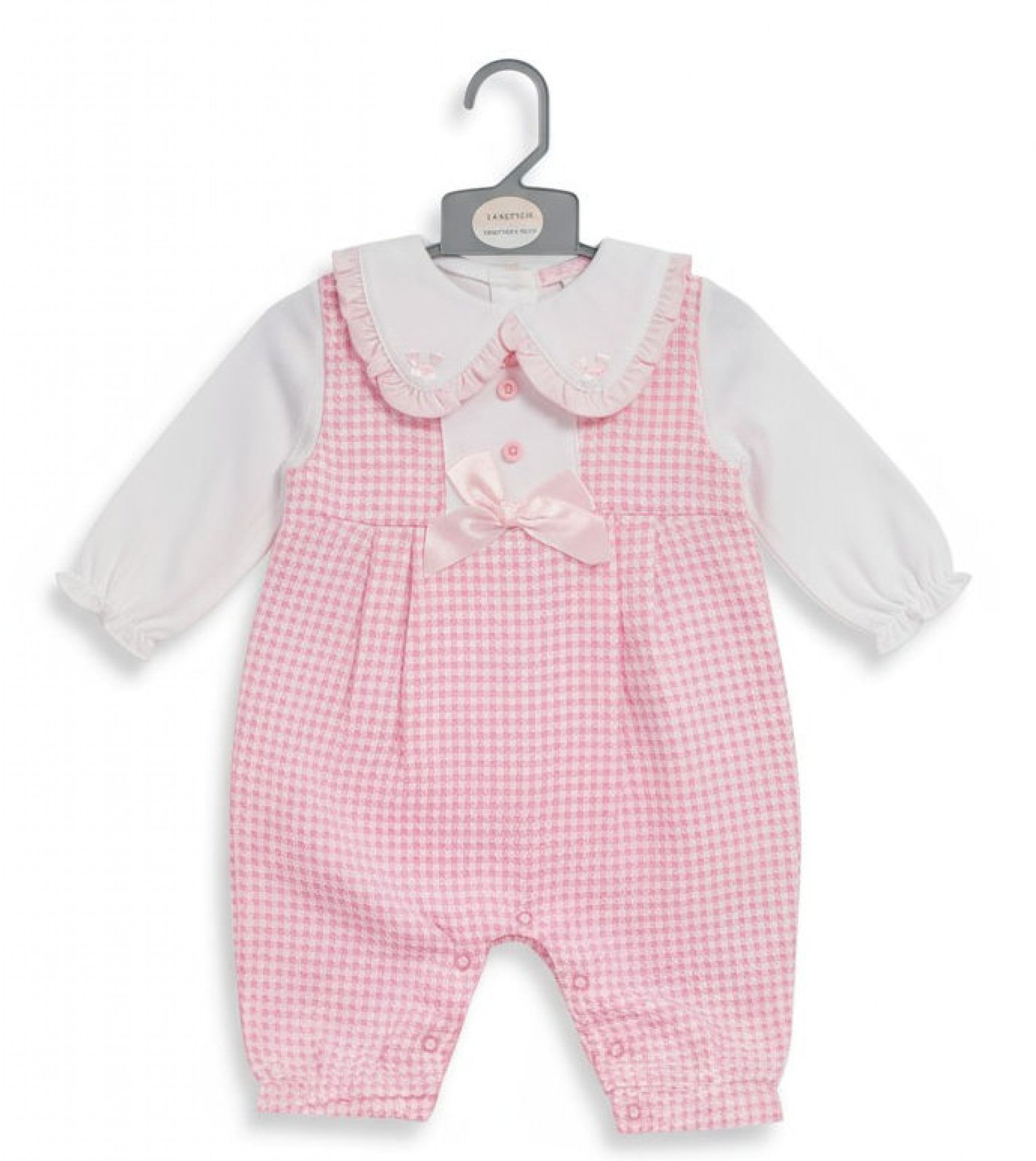 Bow Dungarees Set