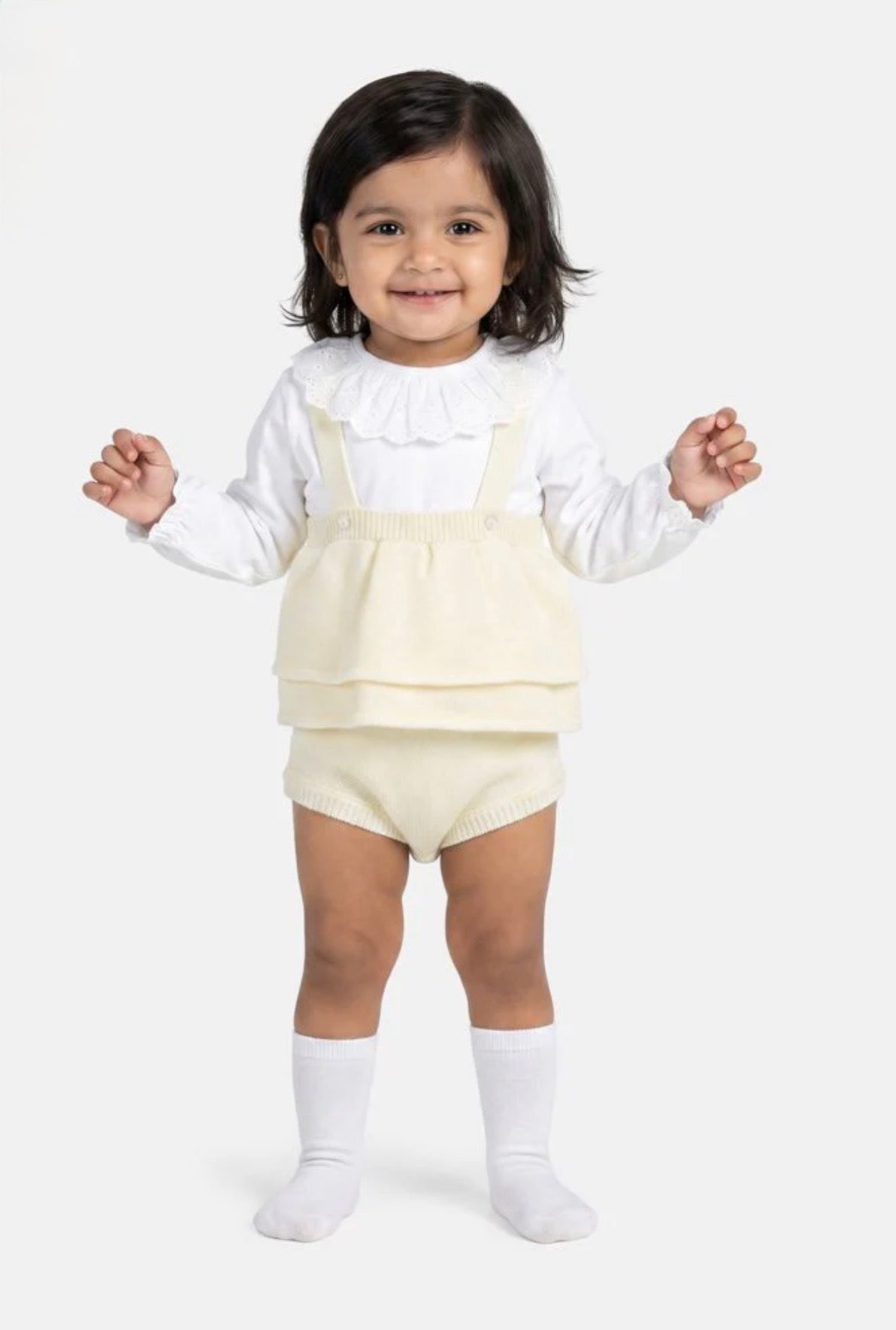 Spanish knit romper set