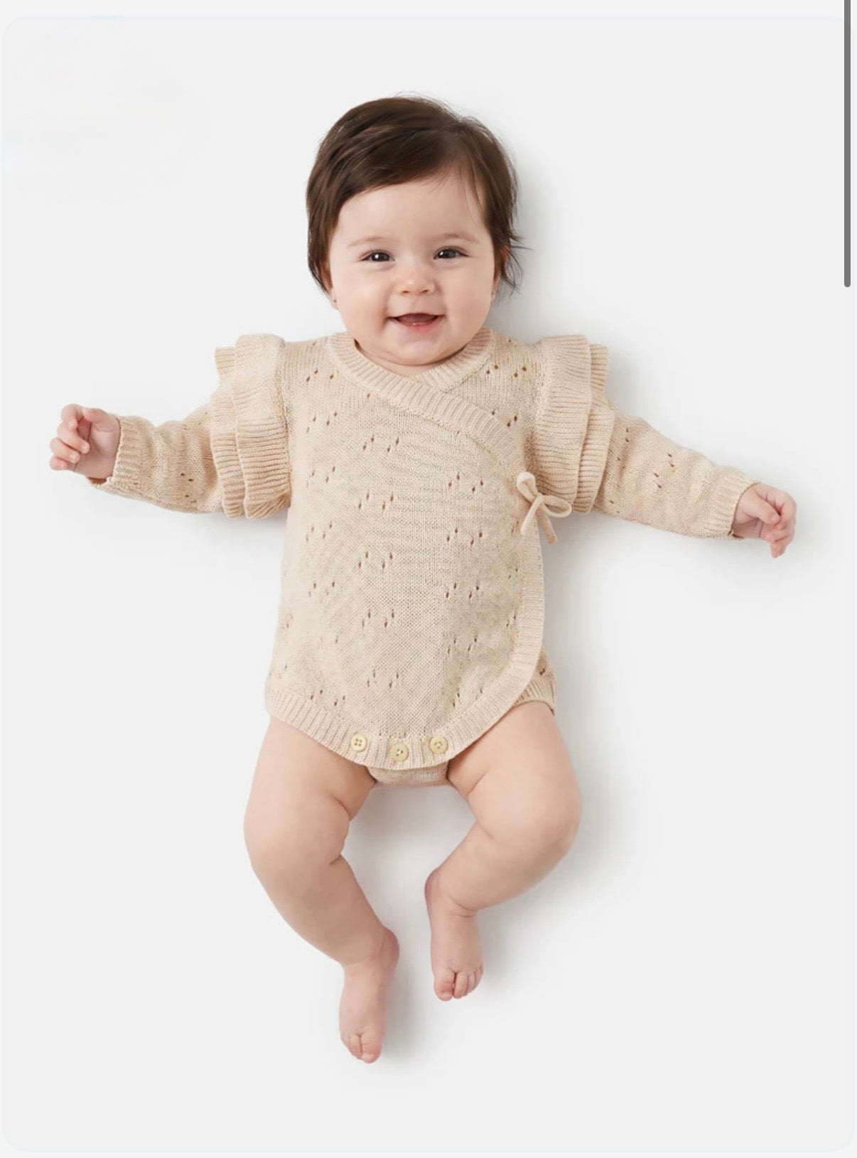 Baby Knitted Wrap Romper