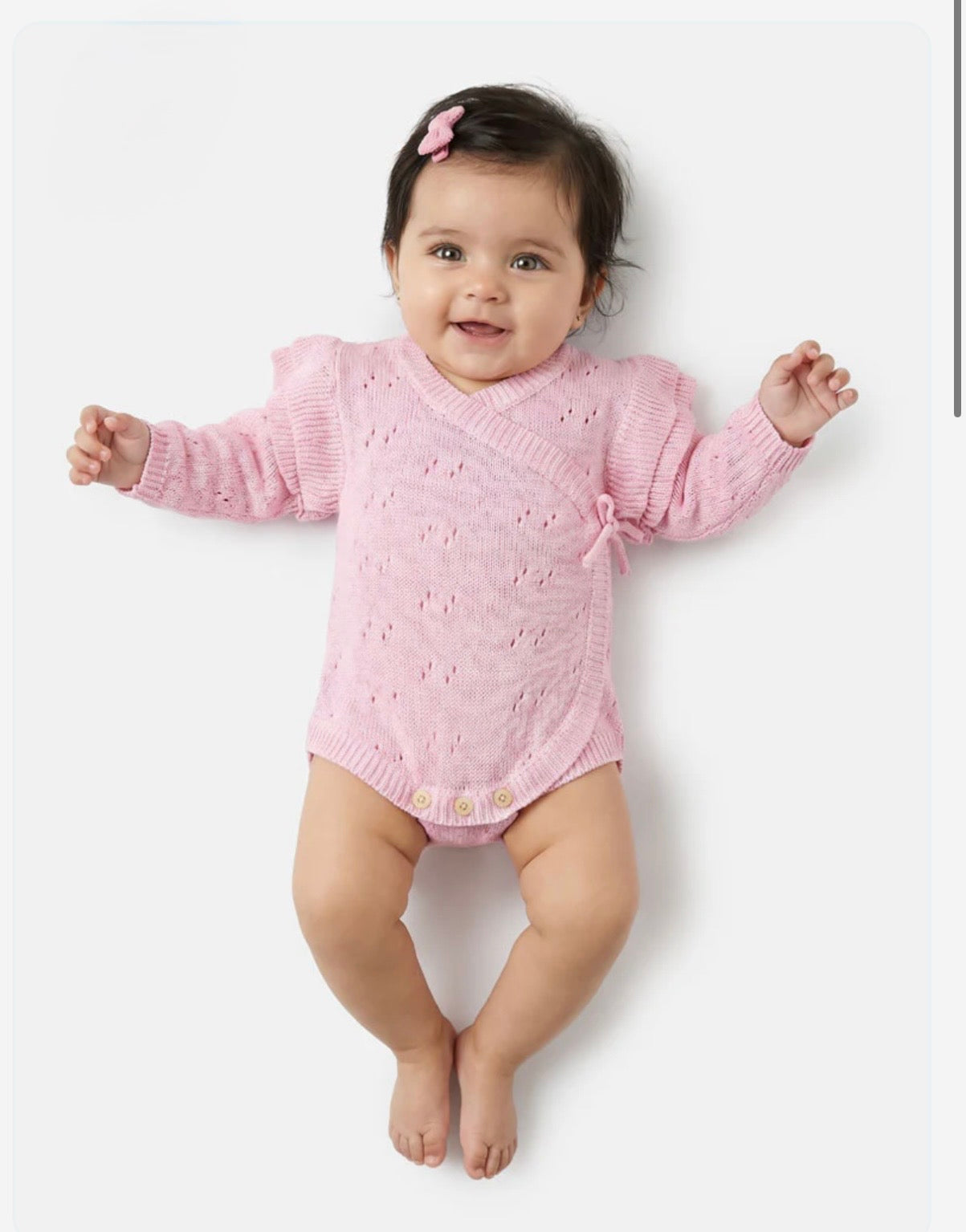 Baby Knitted Wrap Romper
