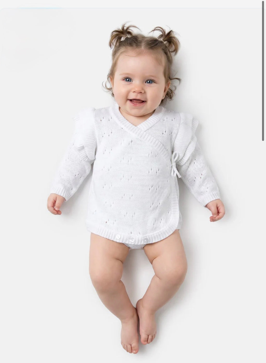 Baby Knitted Wrap Romper