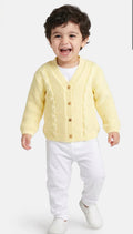 Boys Lemon Yellow Cardigan