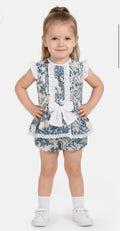 Dusty Blue Romper Set