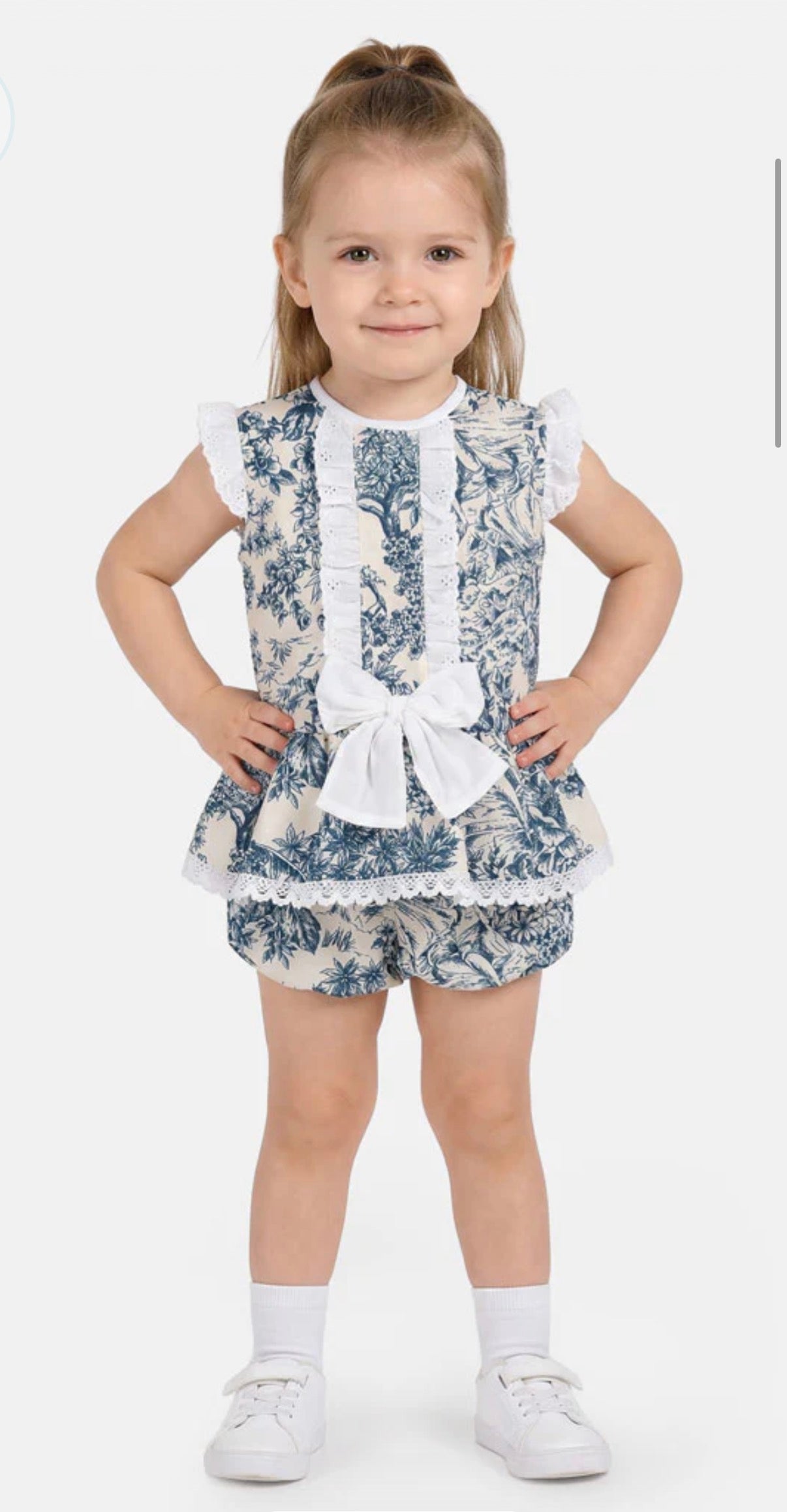 Dusty Blue Romper Set