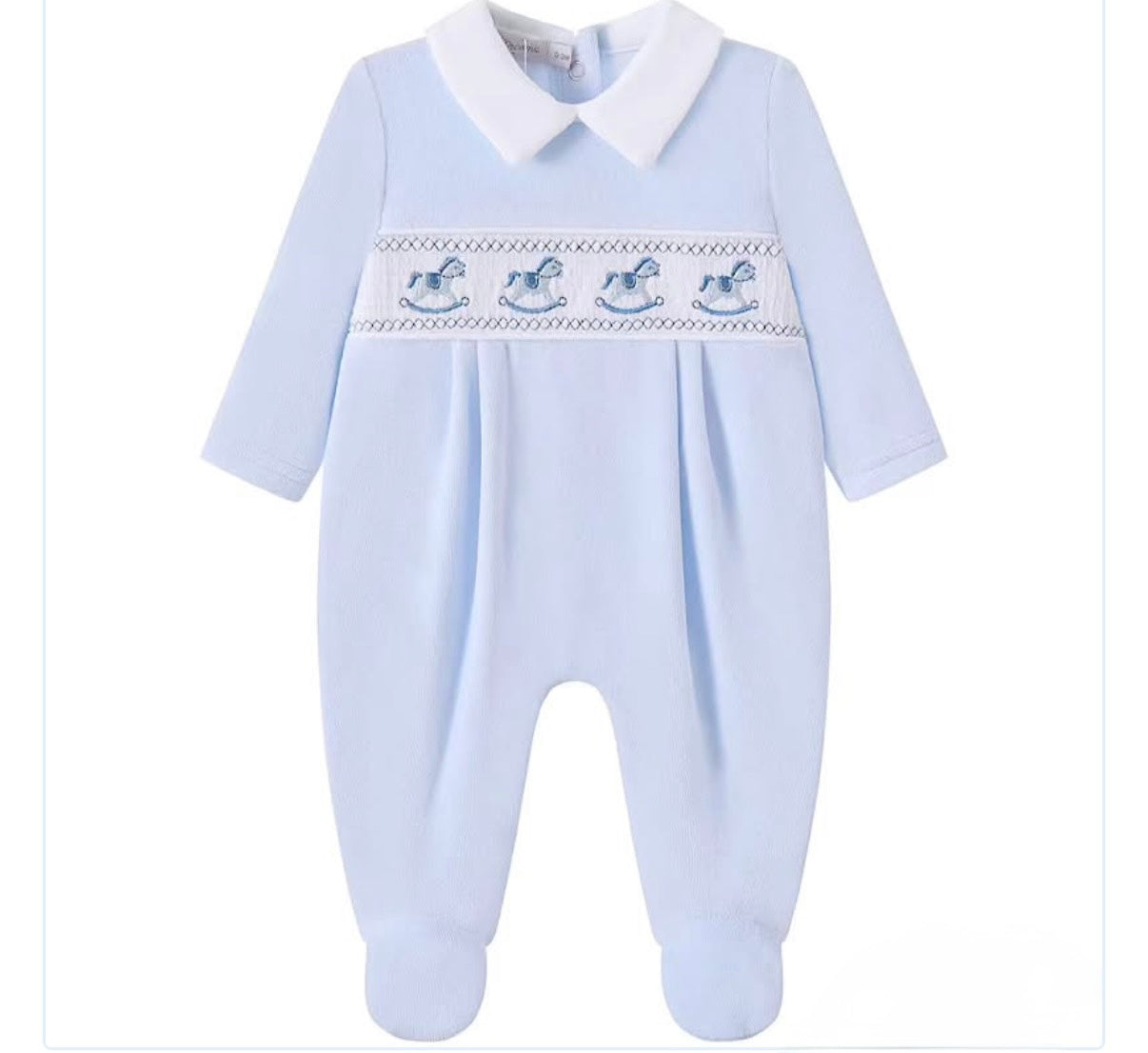 Rocking Horse Smock Babygrow