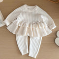 Ivory luxury knitted two piece