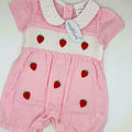 Strawberry Smock Romper