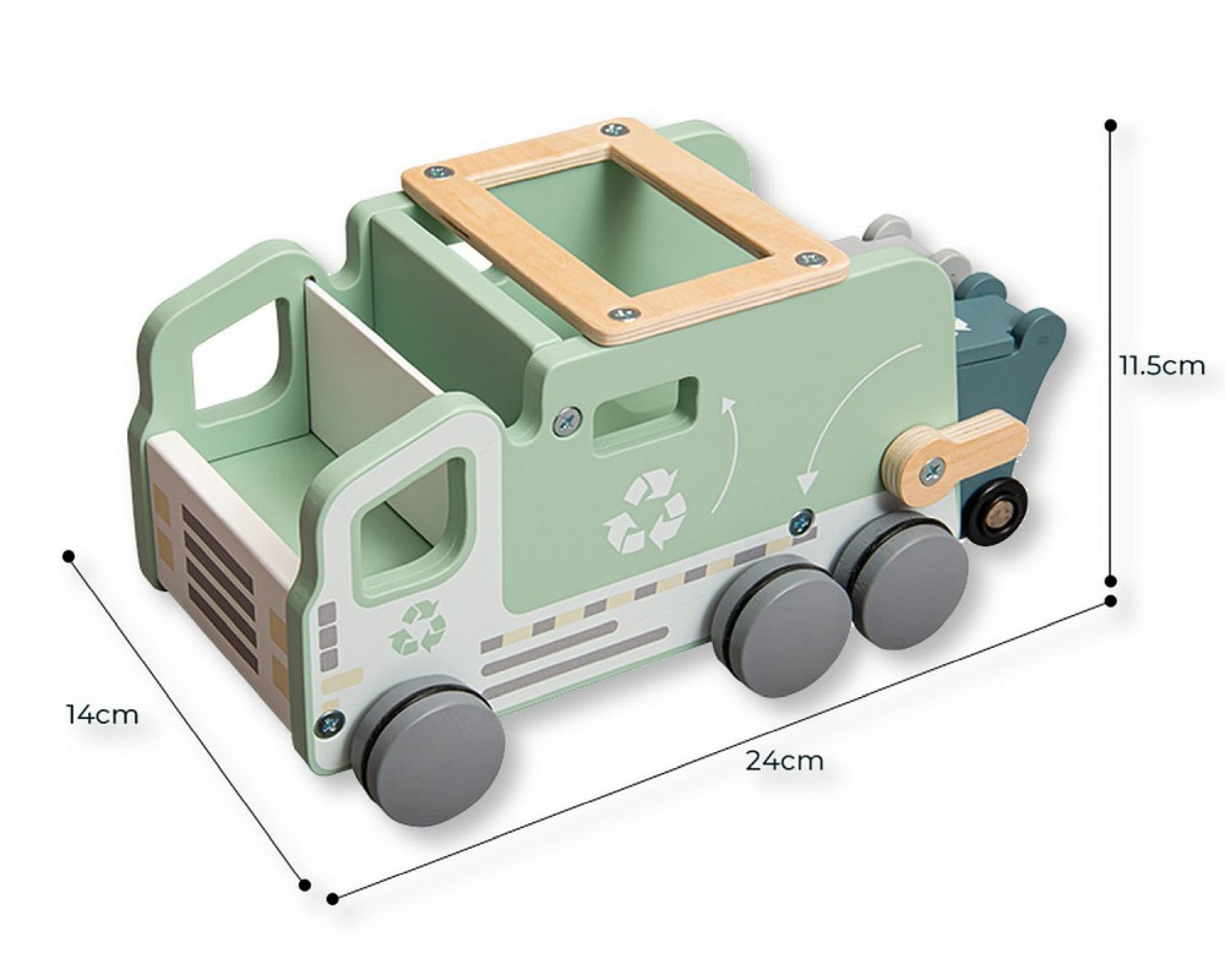 Wooden Recycling Truck