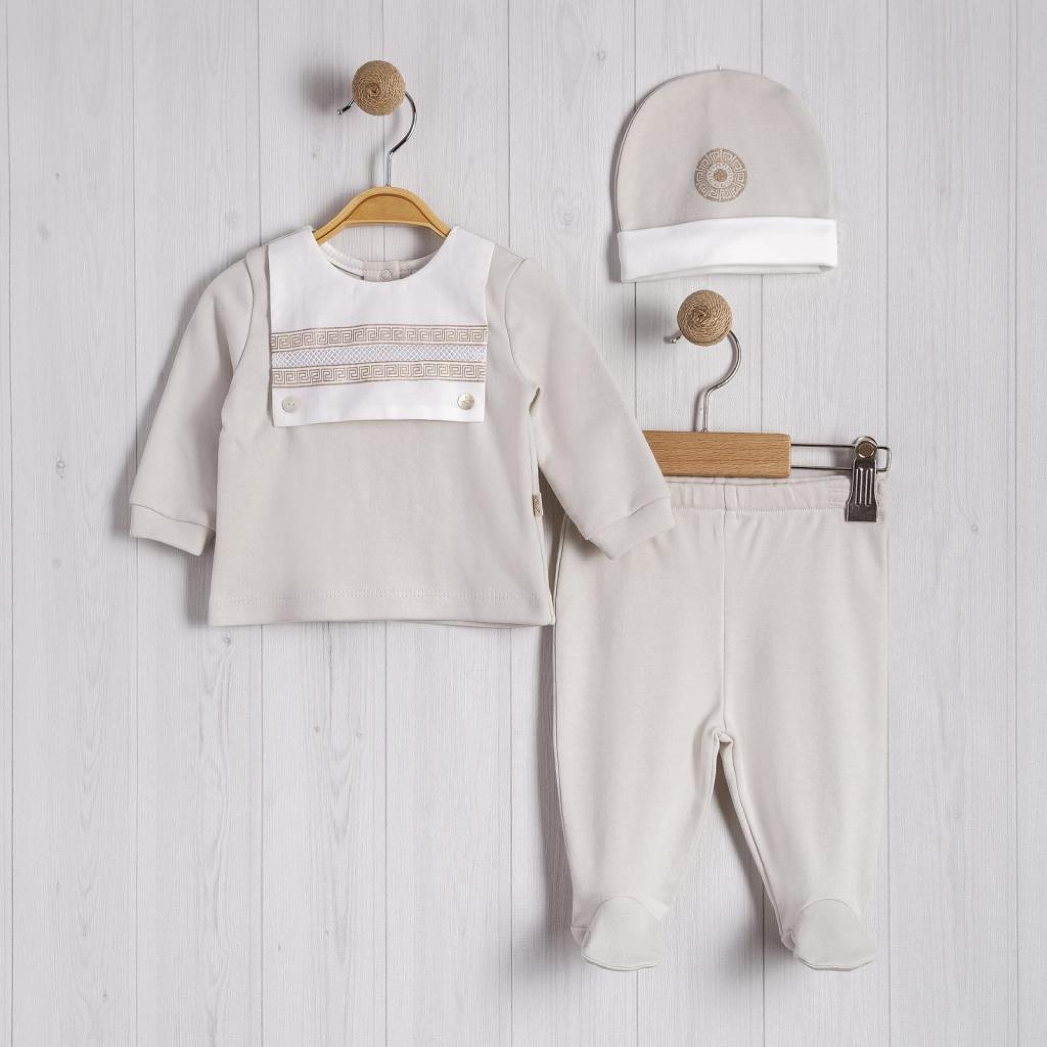 Organic Bibbed Three Piece